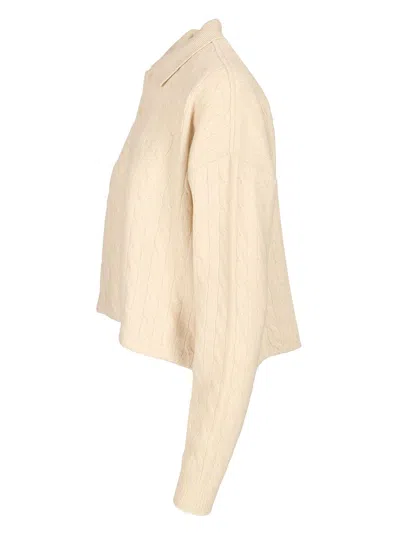 Polo Ralph Lauren Wool And Cashmere Polo Shirt White