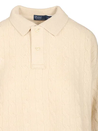 Polo Ralph Lauren Wool And Cashmere Polo Shirt White