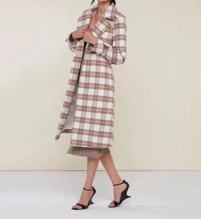Rachel Parcell Tailored Overcoat In Brown In Brown