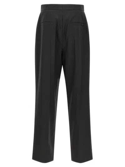 Fear Of God Herringbone Patterned Wool Pants With Relaxed Fit In Black