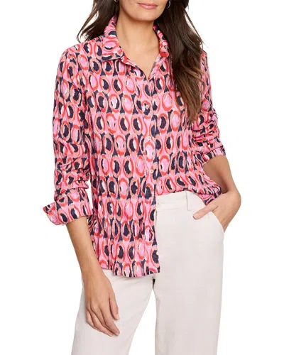 Nic + Zoe Nic+zoe Ikat Rings Button-up Shirt In Multi