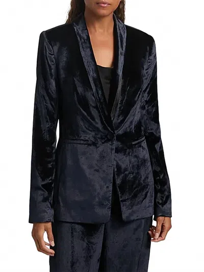 Paige Kriselle Shawl Collar Blazer In Midnight In Black