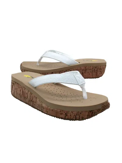 Volatile Women's Neville Sandals In White Snake