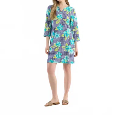 Hatley Capelton Road Notch Neck Dress In Bold Floral In Multi