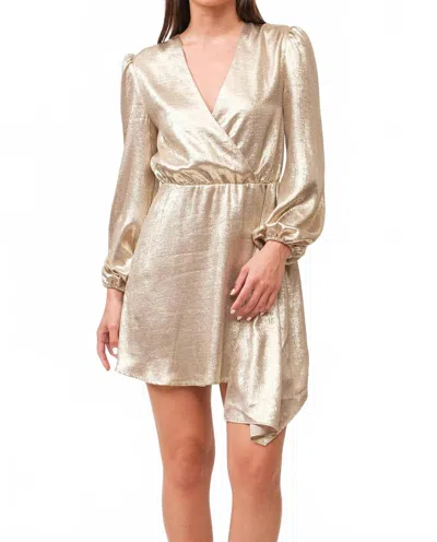 Dear John Denim Chiara Dress In Gold In Brown