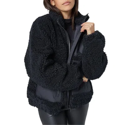 Alp N Rock Noelle Shearling Jacket In Black In Black