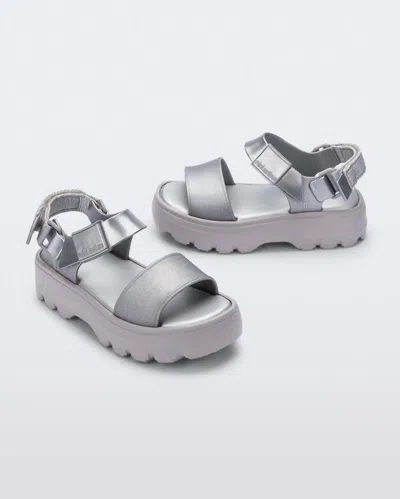 Mini Melissa Women's Kick Off Sandal In Silver