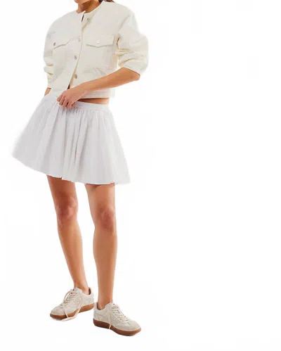 Free People Gaia Skirt In Optic White In White