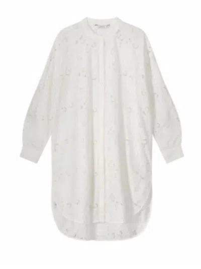 Summum Openwork Blouse In Off White