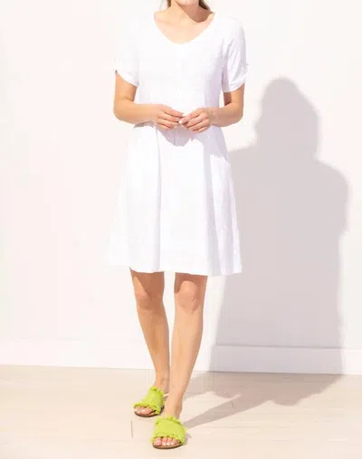 Habitat Cotton Slub Bistro Dress In White In White
