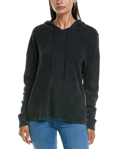 Splendid Jaime Thermal Hoodie In Gray