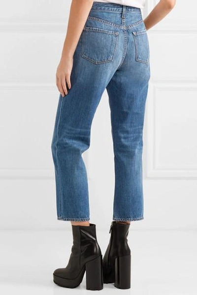 Shop J Brand Ivy Cropped High-rise Straight-leg Jeans