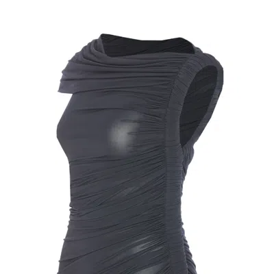 Alaïa Alaia Women Draped Asymmetrical Dress In Black
