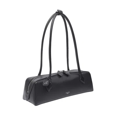 Alaïa Womens Alaia Le Teckel Branded-tag Leather Shoulder Bag