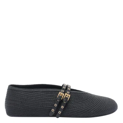 Alaïa Alaia Women Paper Straw Flat Ballets