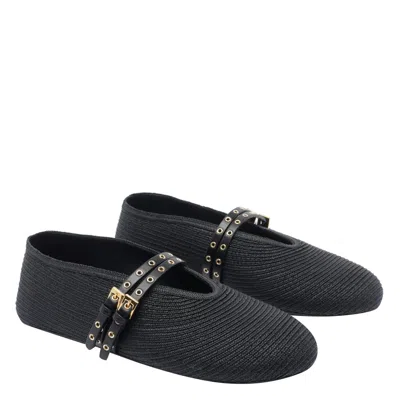 Alaïa Alaia Women Paper Straw Flat Ballets