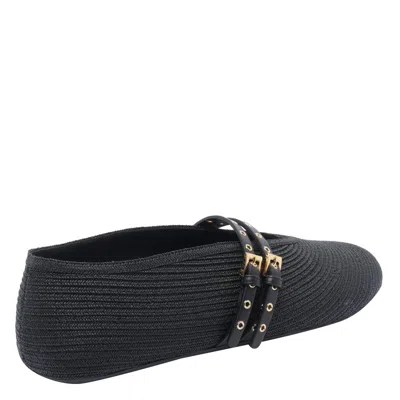 Alaïa Alaia Women Paper Straw Flat Ballets