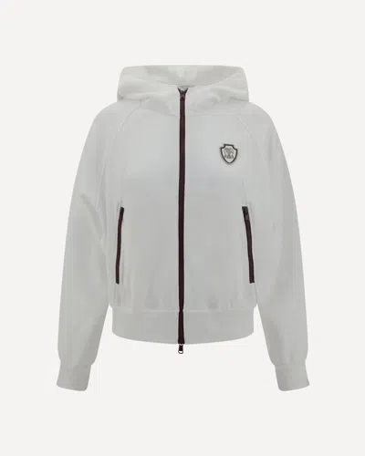 Brunello Cucinelli Long Sleeve Sweatshirt In White
