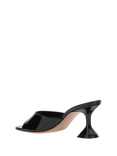 Amina Muaddi Women Patent-leather Lupita Sandals In Black
