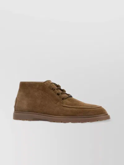 Tod's Suede Leather Ankle Boots