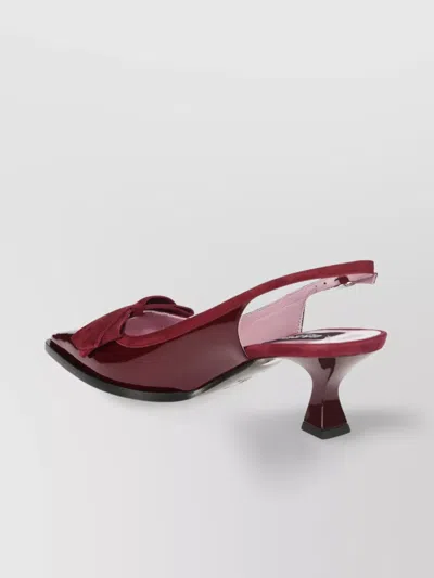 Carel Pointed Toe Sculpted Heel Slingback Pumps