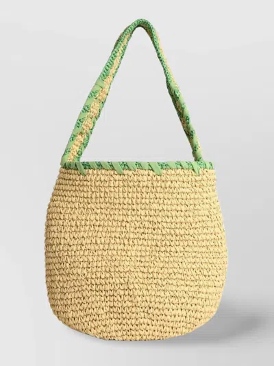 Marni Small 'nassa' Bag Natural Raffia In Neutral