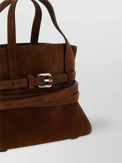 Moschino Small Handbag With Adjustable Strap And Buckle