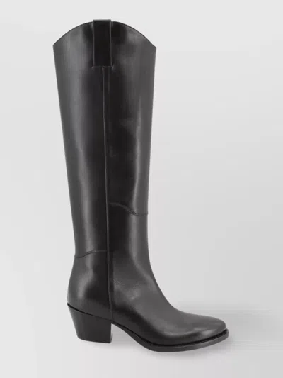 P.a.r.o.s.h Lace-up Knee-high Boots Stacked Heel