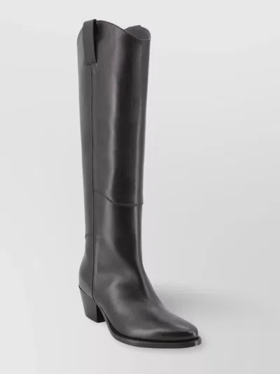 P.a.r.o.s.h Lace-up Knee-high Boots Stacked Heel