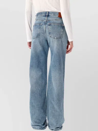 Anine Bing Distressed Denim With Belt Loops