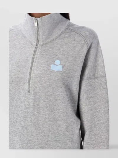 Isabel Marant Étoile Isabel Marant Etoile Ross Half Zip Sweatshirt In Gray