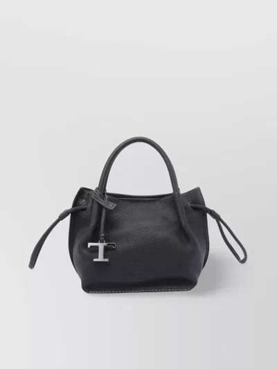 Tod's Small Leather Bucket Bag With Stitch Detailing