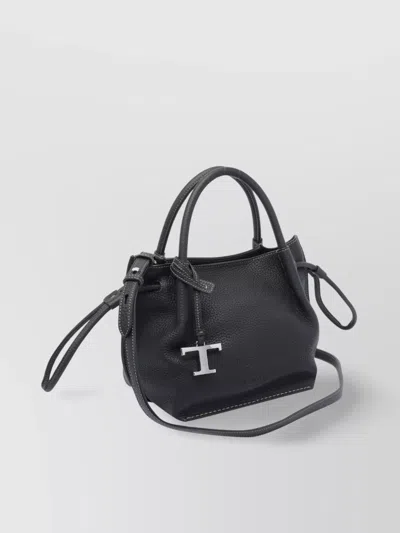 Tod's Small Leather Bucket Bag With Stitch Detailing