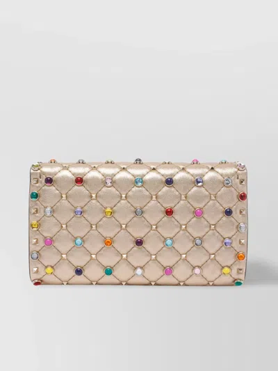 Valentino Quilted Studs Chain Strap Shoulder Bag