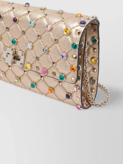 Valentino Quilted Studs Chain Strap Shoulder Bag