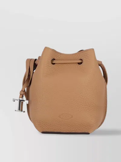 Tod's Shoulder Bag With Adjustable Strap And Metal Feet