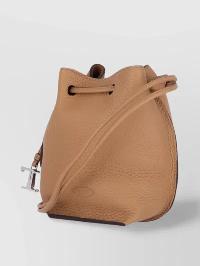Tod's Shoulder Bag With Adjustable Strap And Metal Feet