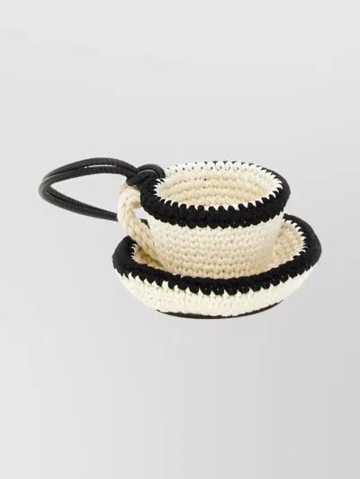 Jw Anderson Keyrings With Charm Detail And Crochet Design