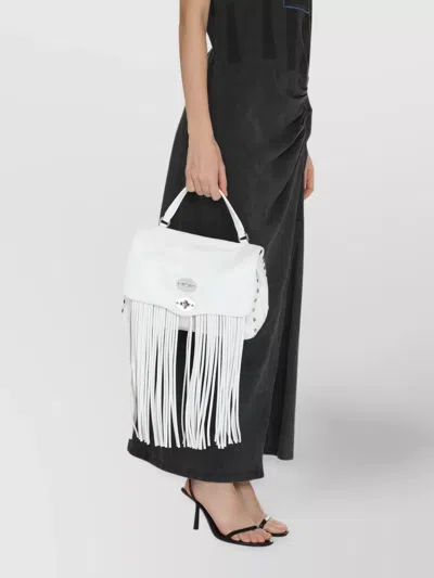 Zanellato Leather Handbag With Contrasting Fabric Lining