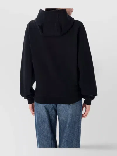 Coperni Horn Hoodie Kangaroo Pocket In Black