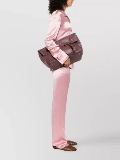 Zanellato Saeta Medium Leather Tote Bag With Studded Detailing