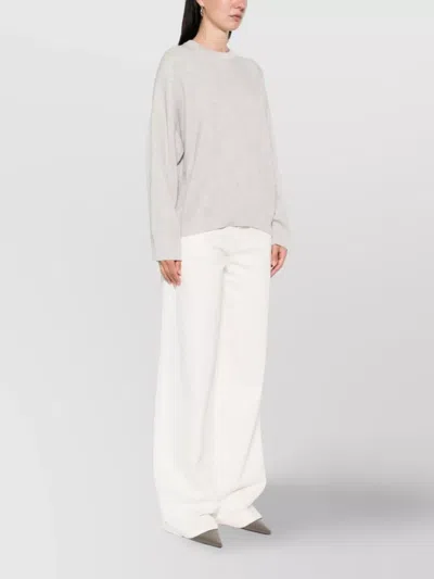 Brunello Cucinelli Ribbed Knit Crewneck Cotton Sweater