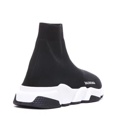 Balenciaga Technical 3d Recycled Knit Speed 2.0 Sneakers In Black