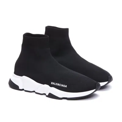 Balenciaga Technical 3d Recycled Knit Speed 2.0 Sneakers In Black