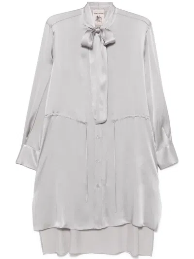 Semicouture Semi Couture Flowing Gray Midi Dress