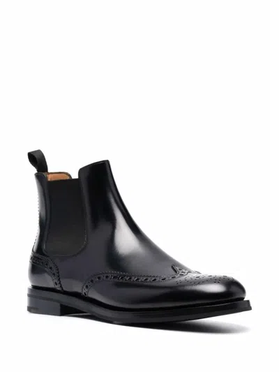 Church's Charlize Brogue-detail Chelsea Boots Shoes