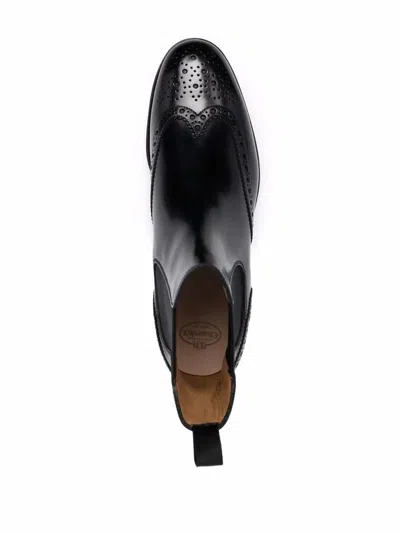 Church's Charlize Brogue-detail Chelsea Boots Shoes
