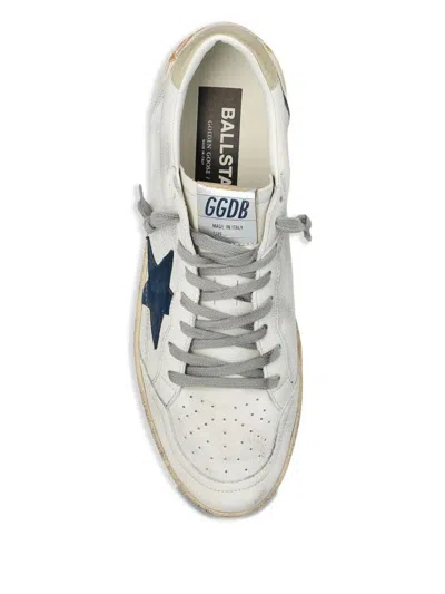 Golden Goose Distressed Low-top Sneakers With Star Detail And Vintage Aesthetic