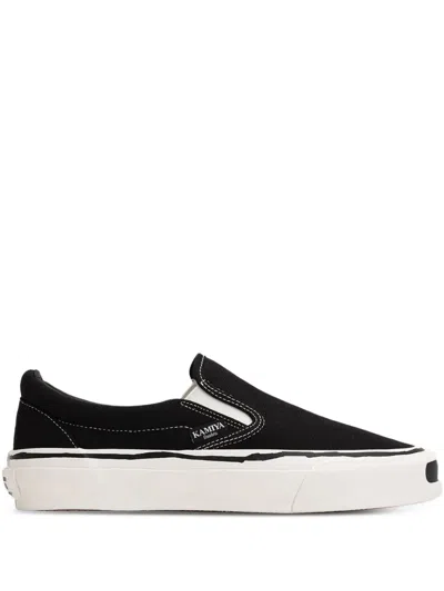 Kamiya Cornell Slip-on Sneakers In Black