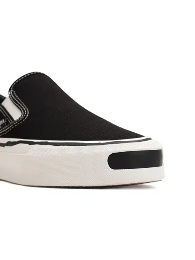 Kamiya Cornell Vulcanized Slip-on Sneakers In Black